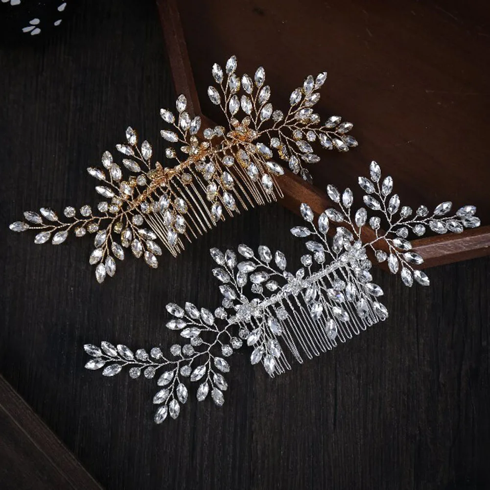 

Заколки стразы для волос для девочек, заколки для волос с цветами и бусинами, женский головной убор, свадебные аксессуары для волос для неве...