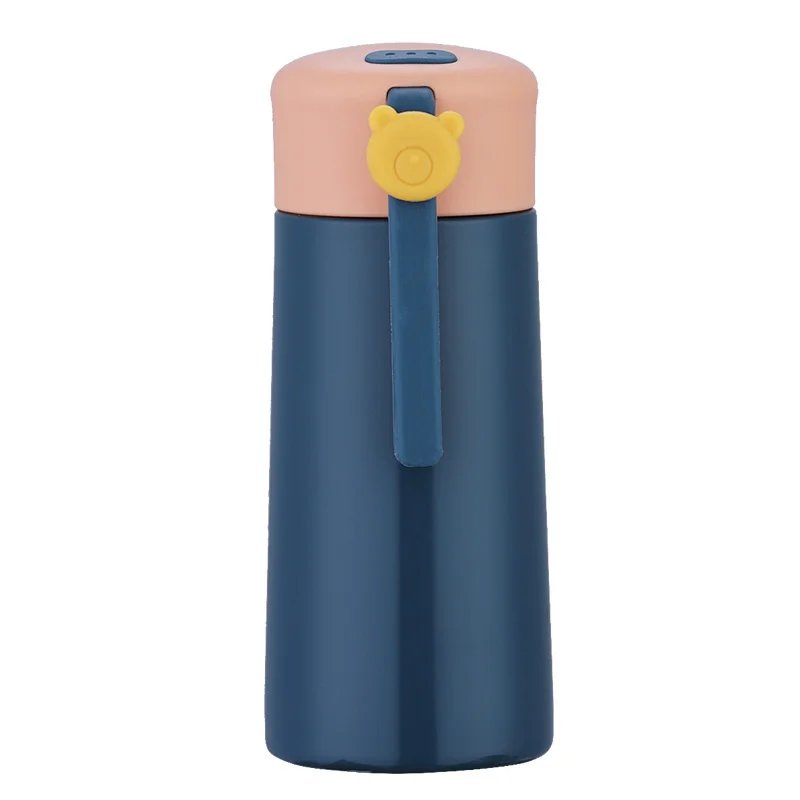 Cute Bear Insulated Cup Portable Thermos Bottle 304 Stainless Steel Vacuum Flask Travel Home Mini Cup