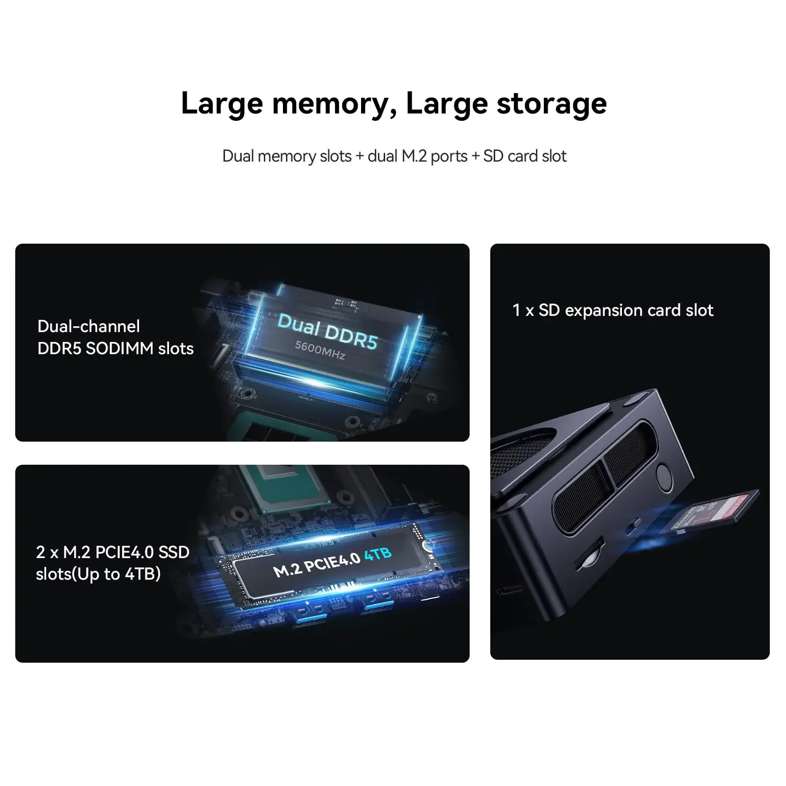 Мини-компьютер AtomMan X7 Ti Intel Ultra 9-185H 4-дюймовый экран 2 * USB4 Φ RJ45 камера Oculink Windows 11