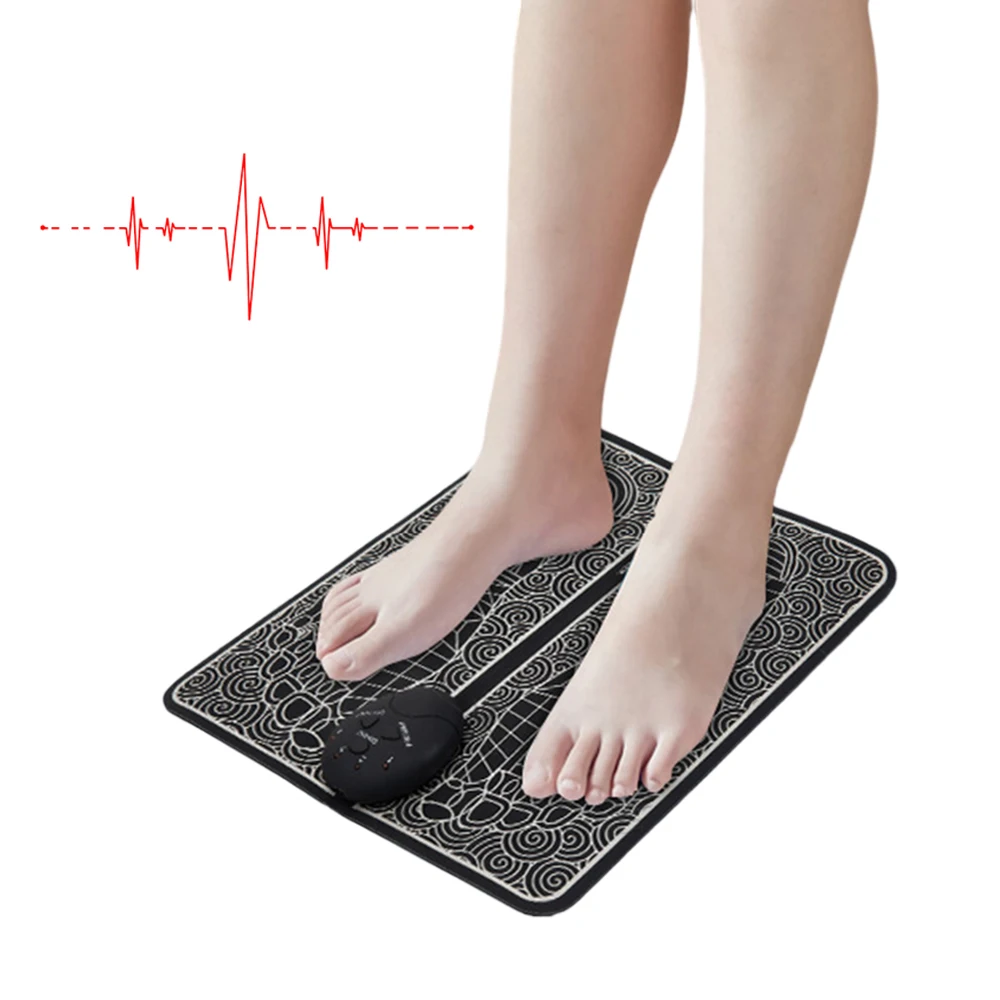 

Electric EMS Foot Massager Pad Portable Foldable Massage Mat Muscle Stimulation Improve Blood Circulation Relief Pain Relax Tool