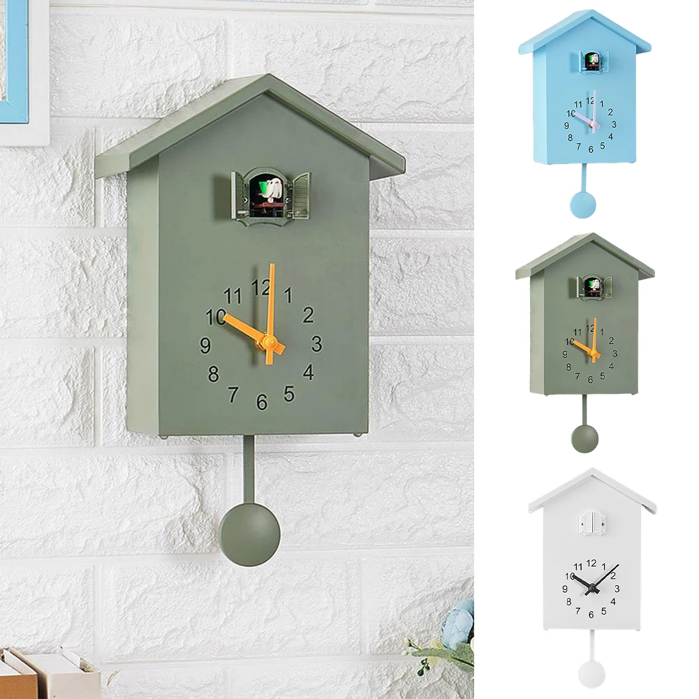 Настенные кварцевые часы ABS настенные с кукушкой современные часы-маятник