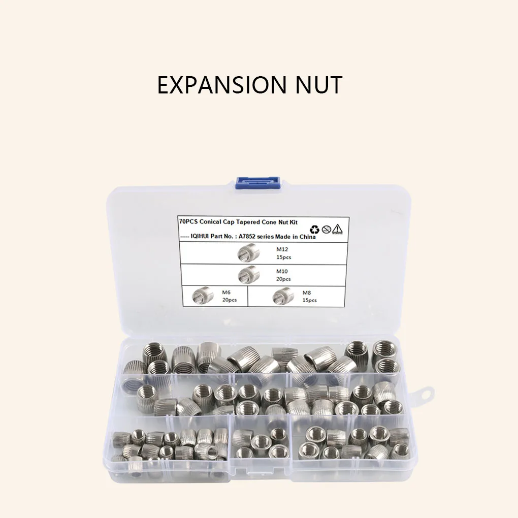 

100Pcs Box Car Nut Universal Automobile Vehicle Truck Screws Modified Upgrade Maintenance Spare Parts Accessories