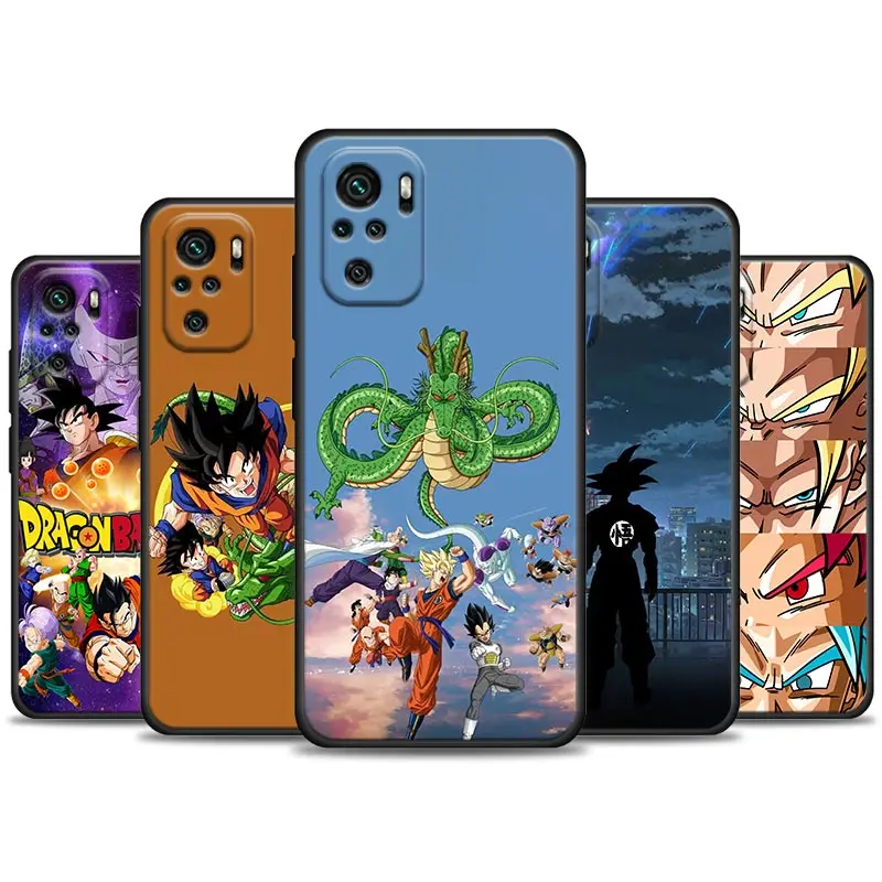 

Japan Anime DragonBall Z Phone Case For Xiaomi Redmi Note 11 10 9 8 Pro 7 8A 10S 11S Soft Cover Goku For Red mi 8Pro 10Pro Coque