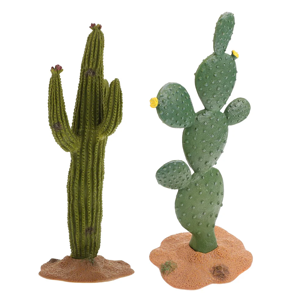 

Micro Landscape Cactus Small Potted Plant Resin Charms Tabletop Simulation Cactus Modeling Ornament Craft Home Office Decor