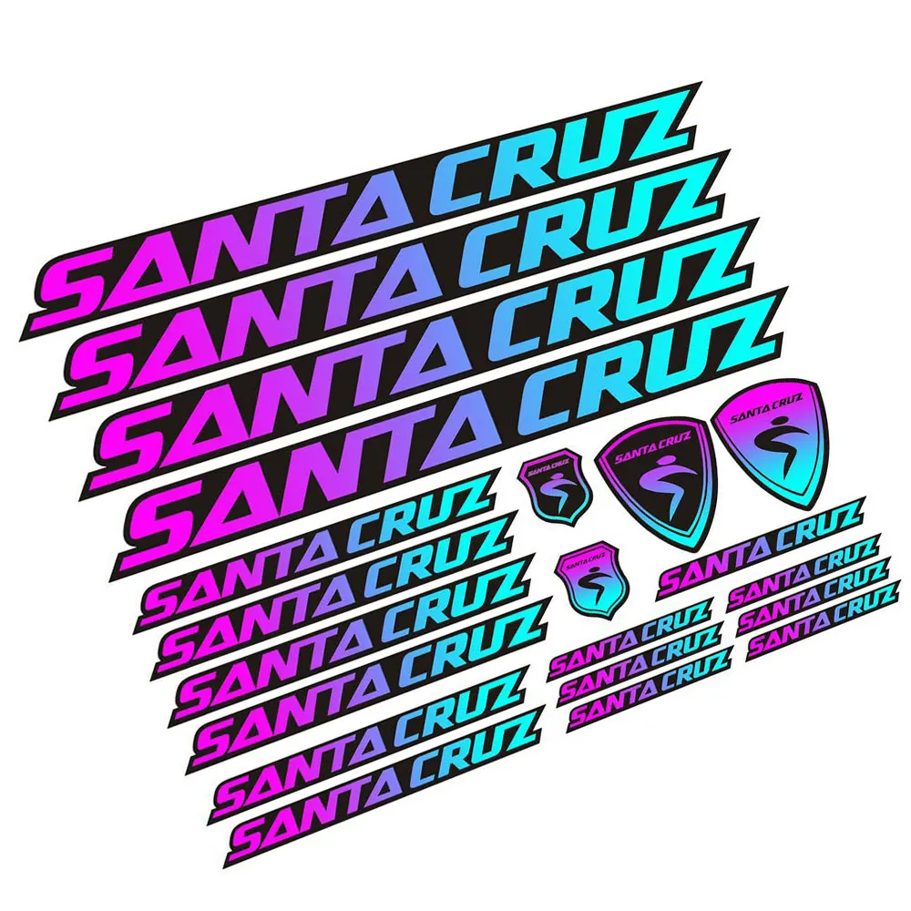 Градиентный виниловый стикер для рамы велосипеда, 35 см