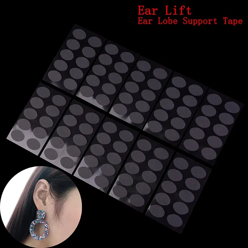 

100pcs Invisible Ear Lift For Ear Lobe Support Ear Care For Stretched Torn Ear Lobes&Relieve Strain From Heavy Earring