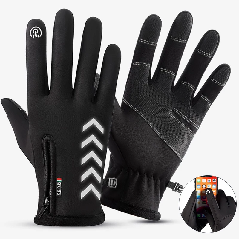 

1 пара Нескользящие амортизирующие велосипедные перчатки с длинными пальцами теплые ветрозащитные мужские дышащие солнцезащитные перчатки для верховой езды с сенсорным экраном