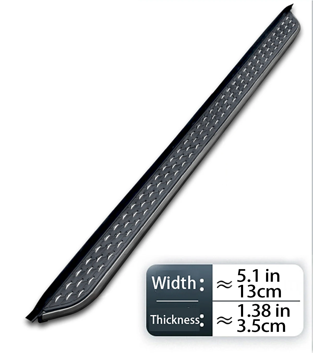 Фото 2 шт. подножки для VW Volkswagen Teramont 2017-2024, боковые ступеньки, полный комплект Nerf Bar, черная металлическая отделка №3