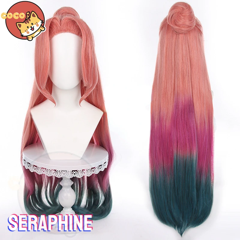 

CoCos Game LOL Seraphine Prestige Ocean Song Cosplay Wig Game Cos League of Legends Cosplay Seraphine Ocean Song Cosplay Red Wig