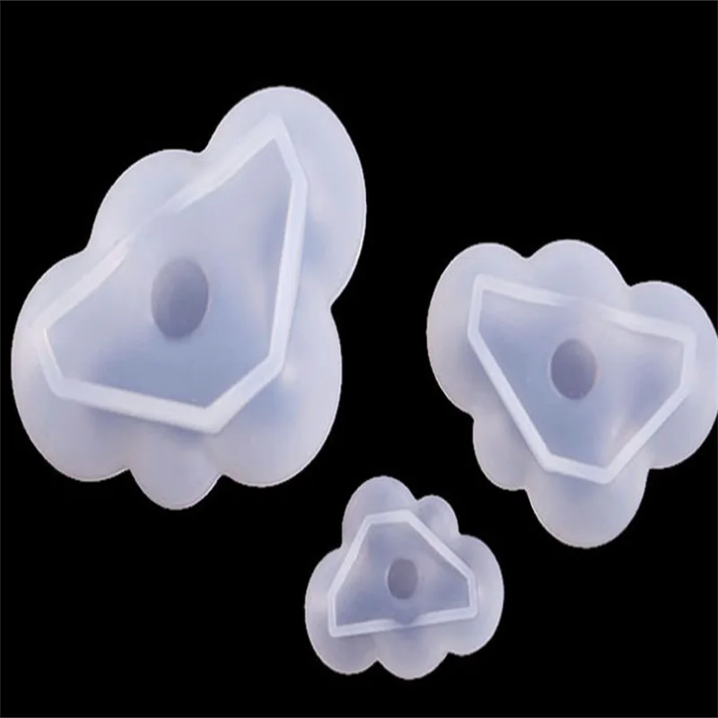 

DIY crystal dripping resin mold 3 large, medium and small mirror cloud platform support silicone mold