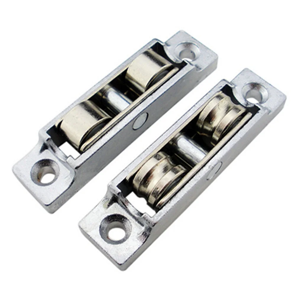 

Stainless Steel Window Pulley Glass Upperand Down Pulleys Wheel Sliding Door Roller Runner Double Wheel Track Roller Furniture
