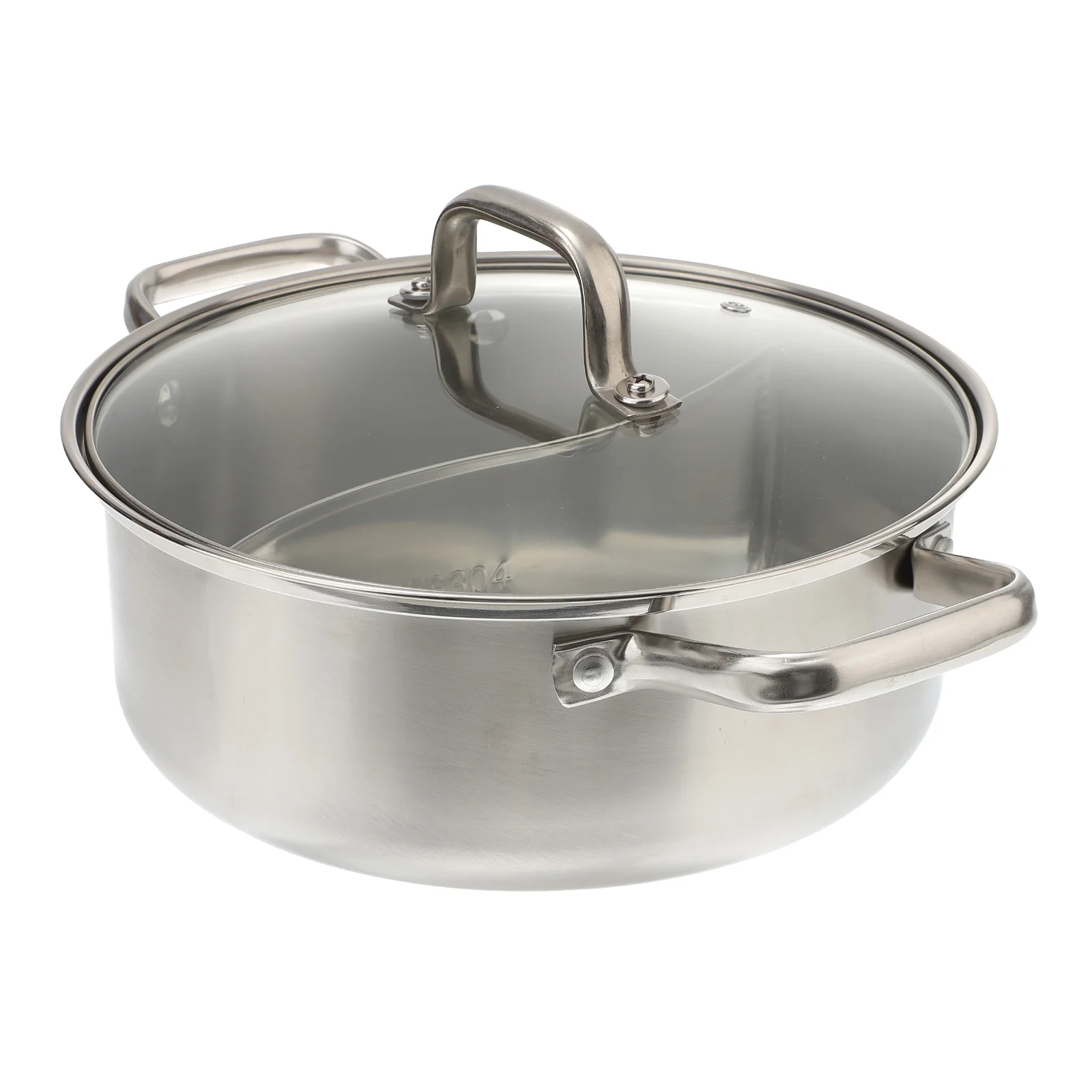 

Pot Hot Soup Shabu Dual Sided Dividerstove Gas Pots Chinese Stainless Steel Cooking Ramen Cookware Electric Instant Korean Asian