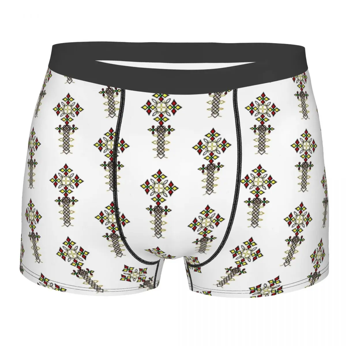 

Design Ethiopian Cross Art Underpants Cotton Panties Man Underwear Sexy Shorts Boxer Briefs