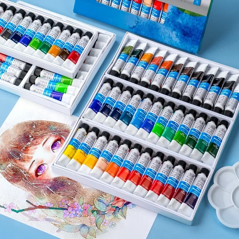 Акварельные пигменты 10 мл 12/18/24/36 цветов