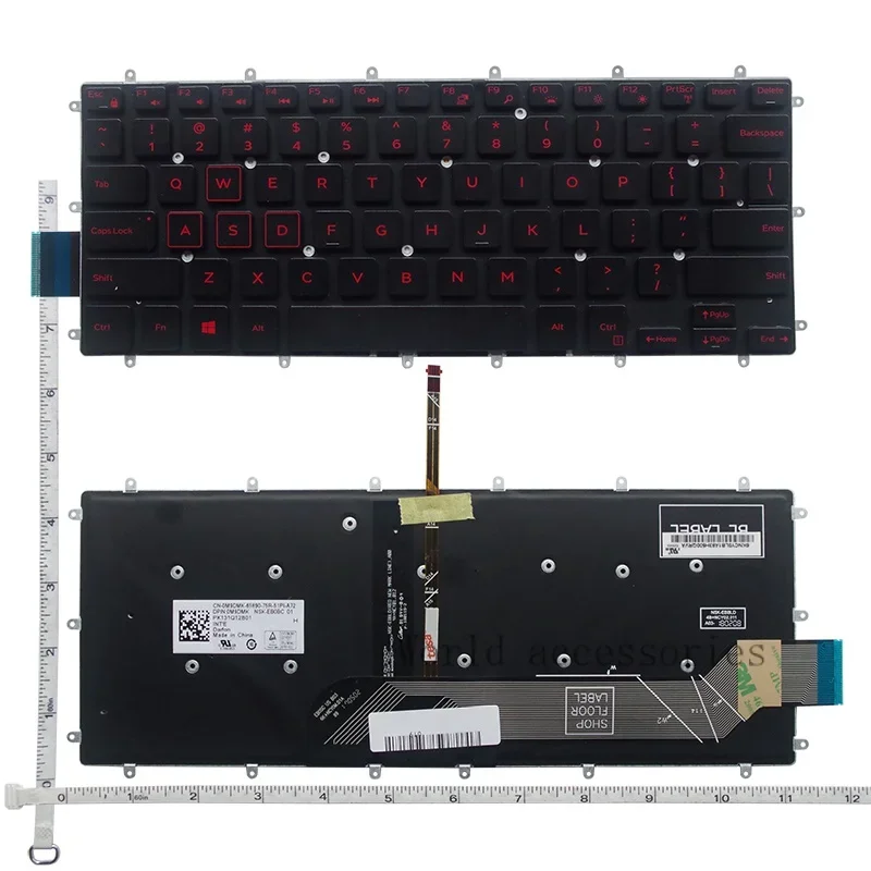 Новая английская клавиатура с подсветкой для ноутбука Dell Inspiron 15 5568 7569 7579 7378 7368 2-в-1