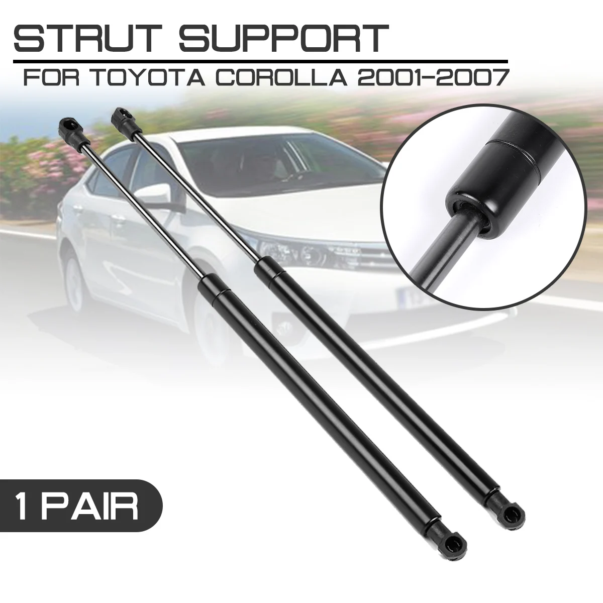 

Car Interior Rear Trunk Boot Gas Spring Shock Lift For Toyota Corolla 2001-2007 ZZE120 ZZE121 CDE120 Struts Support Rod Arm Bar