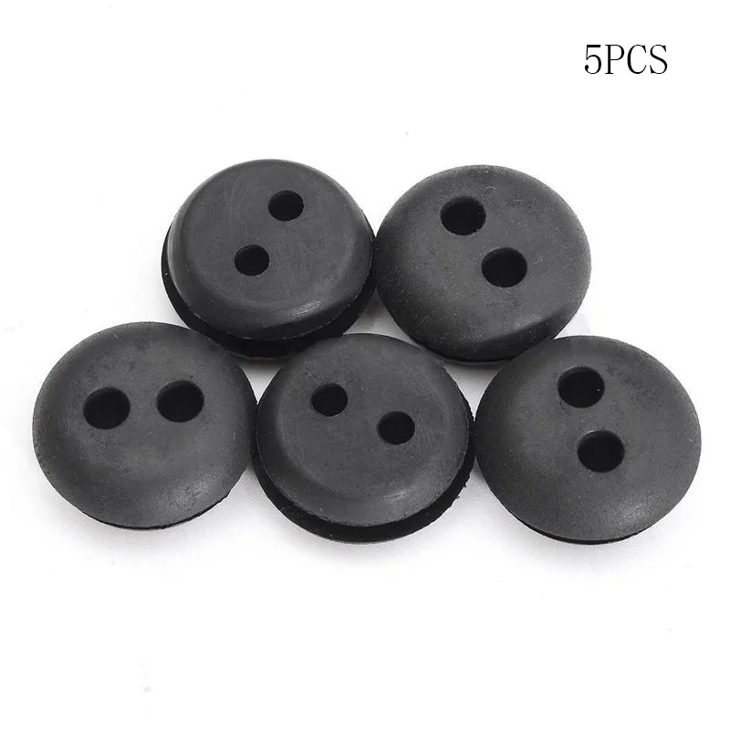 

5pcs Rubber Grommets 2 Hole Fuel Gas Tank Grommet Replacement For Stihl Hon Da Trimmer Lawn Mower 2022 New