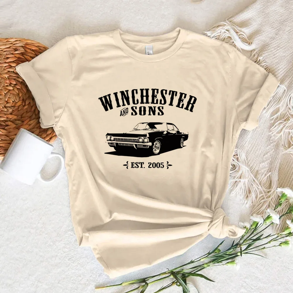 Сверхъестественная женская футболка комикс манга дизайнерская одежда Манга