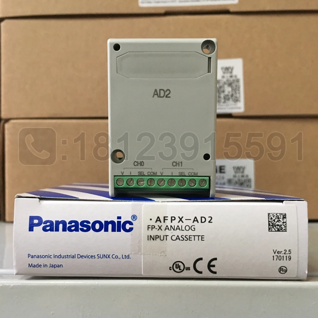 Panasonic/ Panasonic 2-channel analog input expansion board AFPX-AD2/FP-X AD2 is guaranteed for one year.