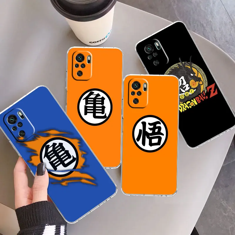 

Clear Case For Xiaomi Redmi Note 11 10 Pro 12 9 8 12C 10C 9C 11S 10S 9S Silicone Phone Cover Soft Funda Anime Dragon Ball Logo
