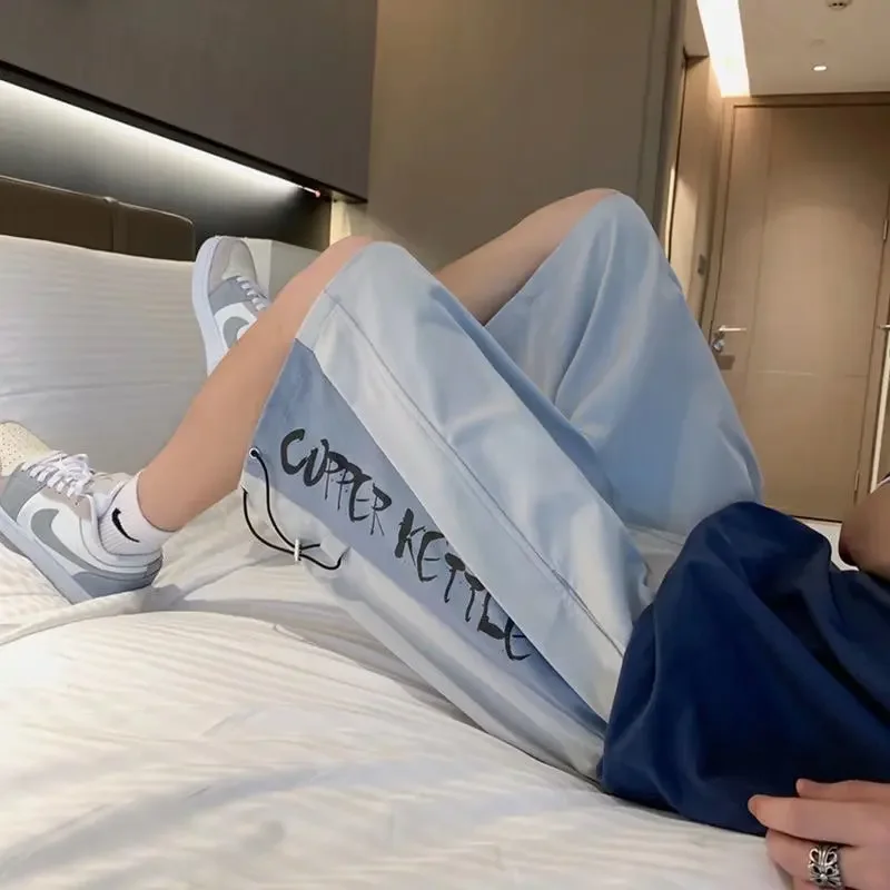 Лето 2022 новый стиль Гонконгские мужские корейские модные повседневные брюки