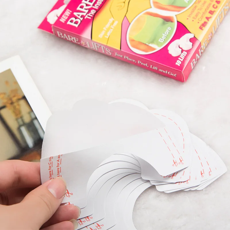 5pair Disposable Breast Lifter Sticker Lingerie Tape Transparent Invisible Nipple Sticker Chest Lifter Sticker To Lift The Chest