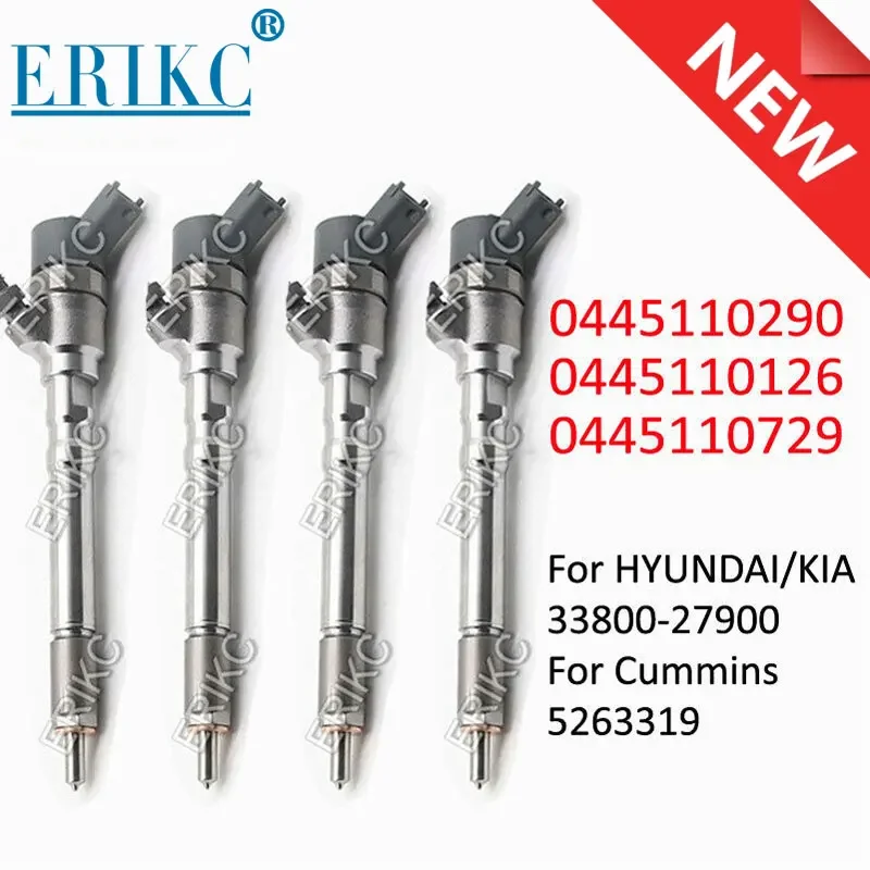33800-27900 0445110290 Инъекция дизельного топлива 0445110126 Форсунка Common Rail 0445110729 для BOSCH HYUNDAI