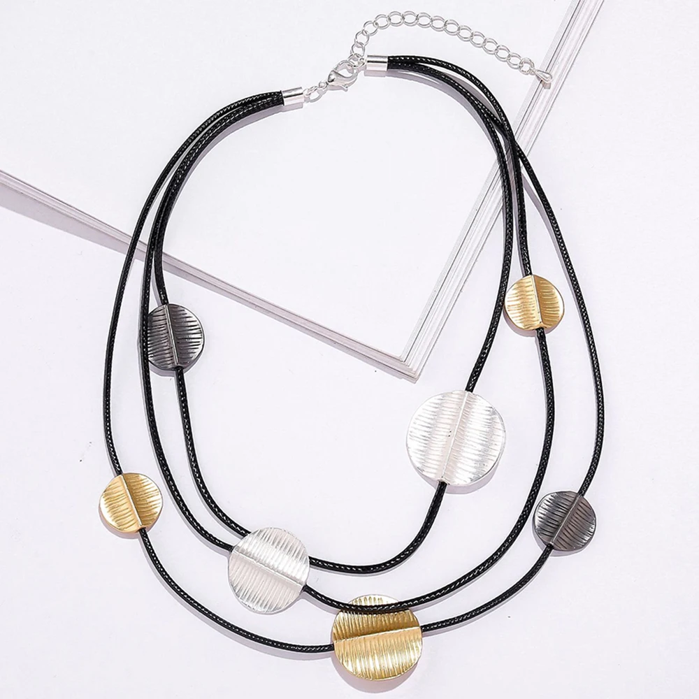 

Unique Leather Rope Necklace Fashion Women Jewelry Necklaces Wholesale Bulk