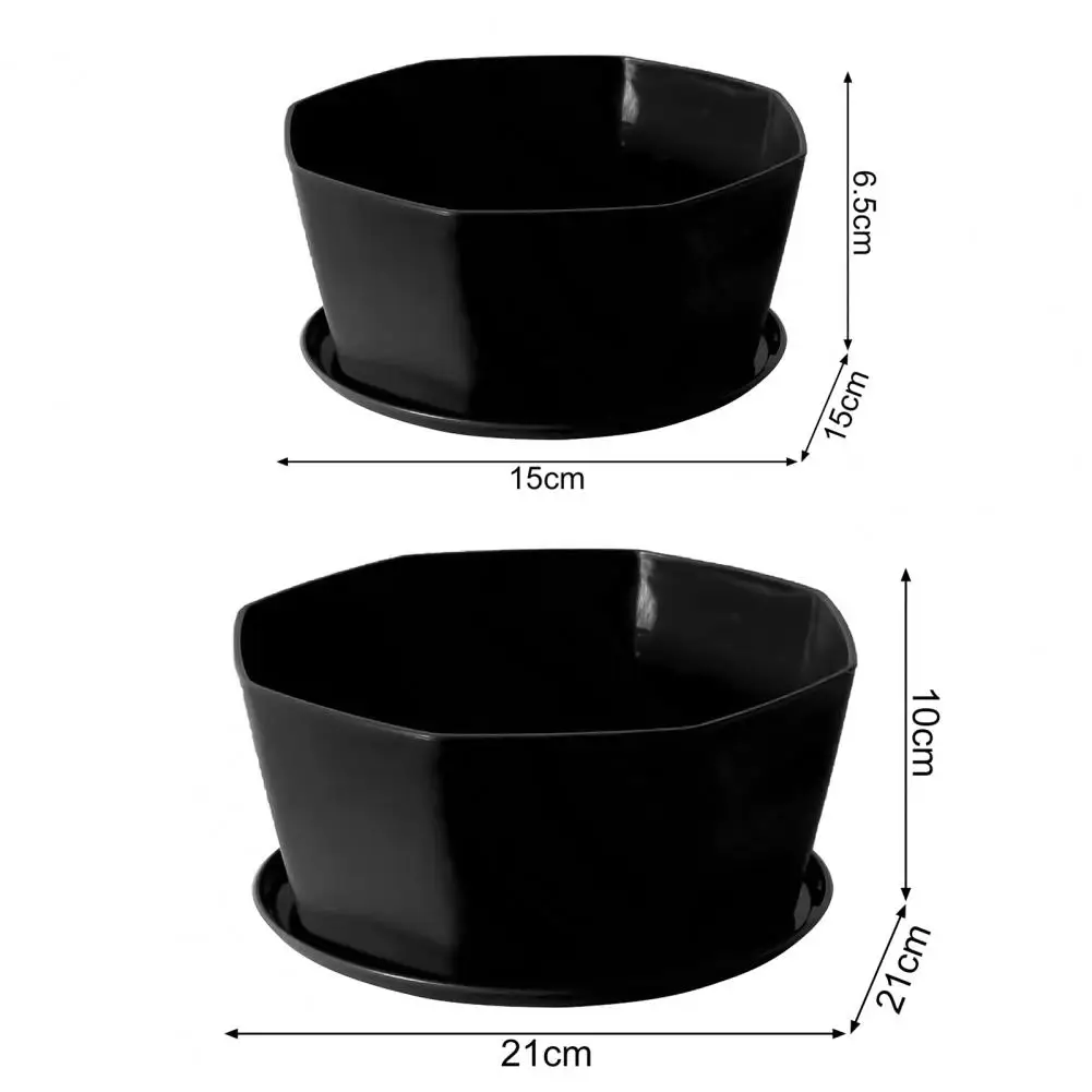 Горшок для цветов однотонный горшок большой емкости из смолы комнатные