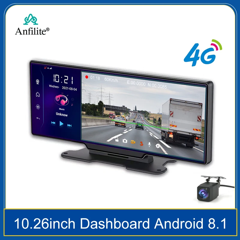 

Новый видеорегистратор 10,26 дюйма 4G ADAS DVR Android 8.1 GPS-навигация автомобильный видеорегистратор с двумя камерами 24-часовой монитор парковки
