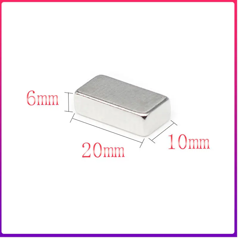 

2/5/10/15/20/30PCS 20x10x6 Quadrate Rare Earth Neodymium Magnet 20x10x6mm Block Strong Powerful Magnets 20*10*6 Permanent Magnet