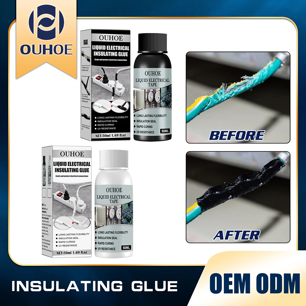 

Insulation Electrical Sealant Waterproof Liquid Tape Paste Anti UV Fast Rubber Fixed Dry Electronic Board Sealing Glue No Corros