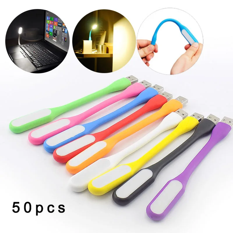 

50 шт., гибкая светодиодная лампа для чтения ноутбука