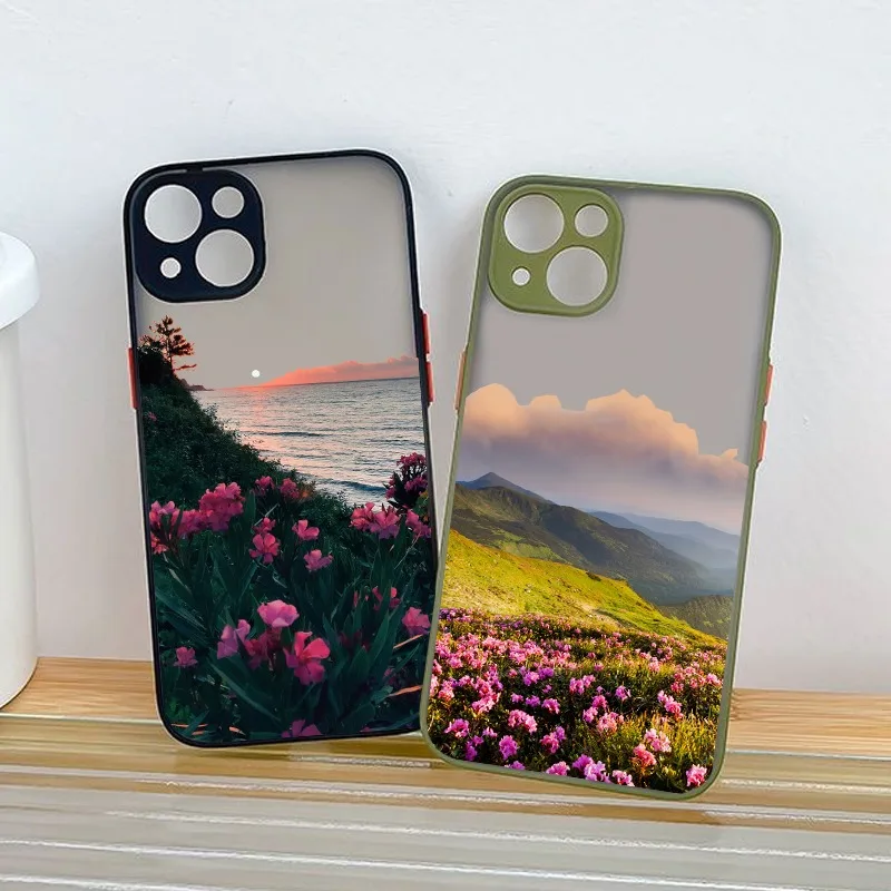 Эстетичный Дорожный Чехол для телефона с изображением гор для IPhone 15 ...