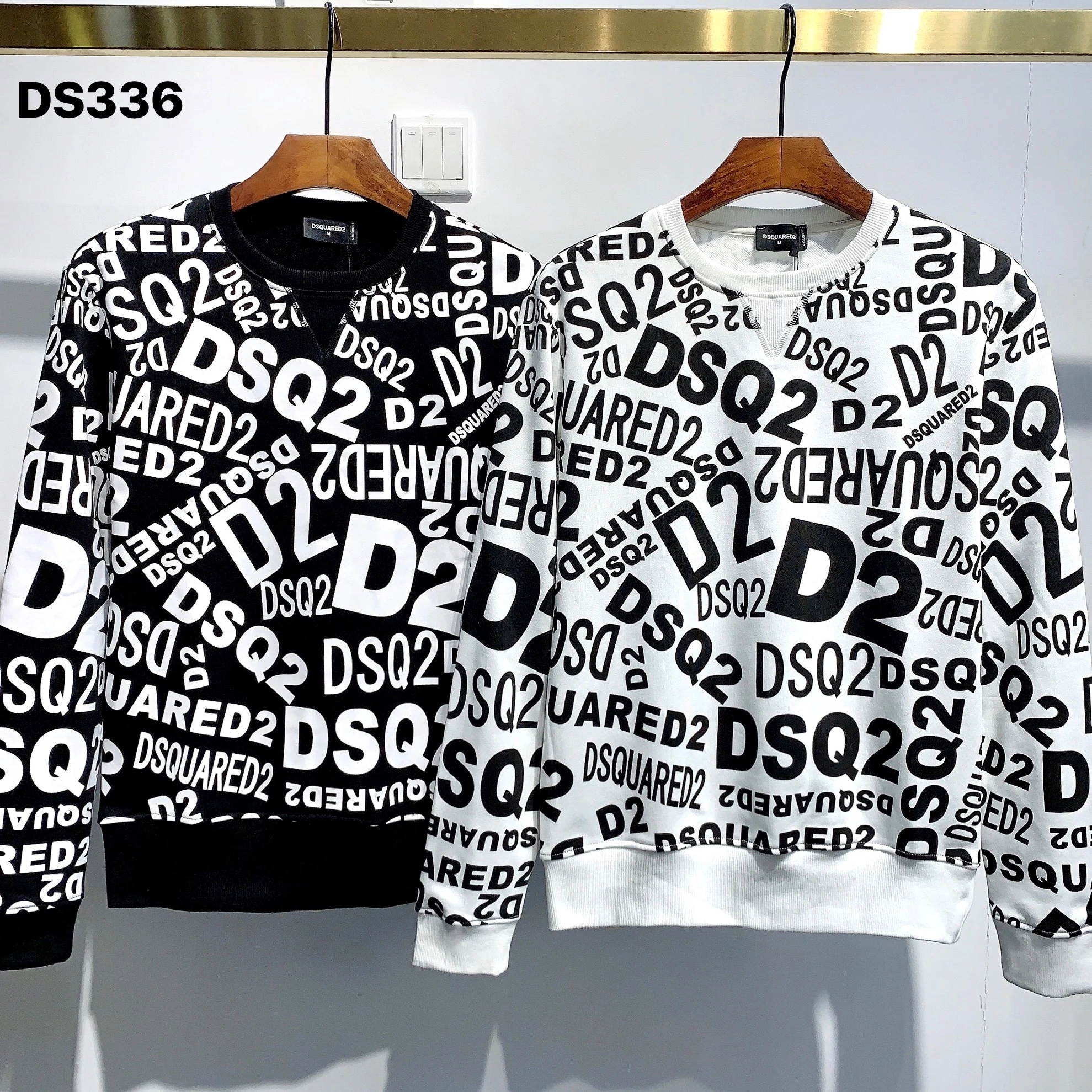 

Новинка 2022, Dsquared2, мужские и женские парные модели D2, Классический Повседневный трендовый Модный пуловер с полностью печатными буквами, пода...