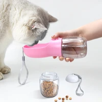 portable dog water bottle pet water food bowl 550ml cat dog food dispenser pet outdoor travel bowl dogs accessories supplies d
