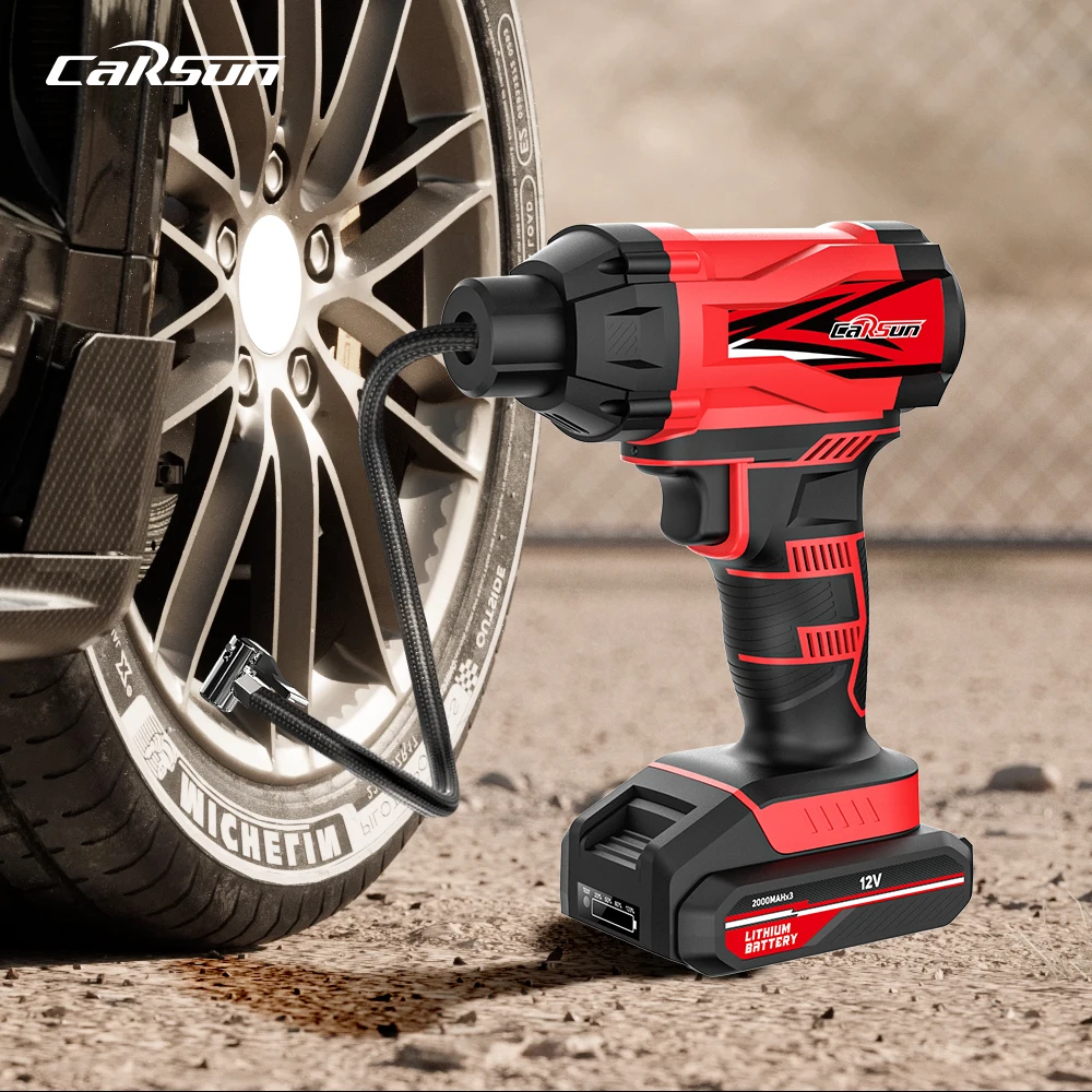 Portable Car Tire Inflator Dc12v Suitable For Motorcycle Self-driving Travel Accessorie