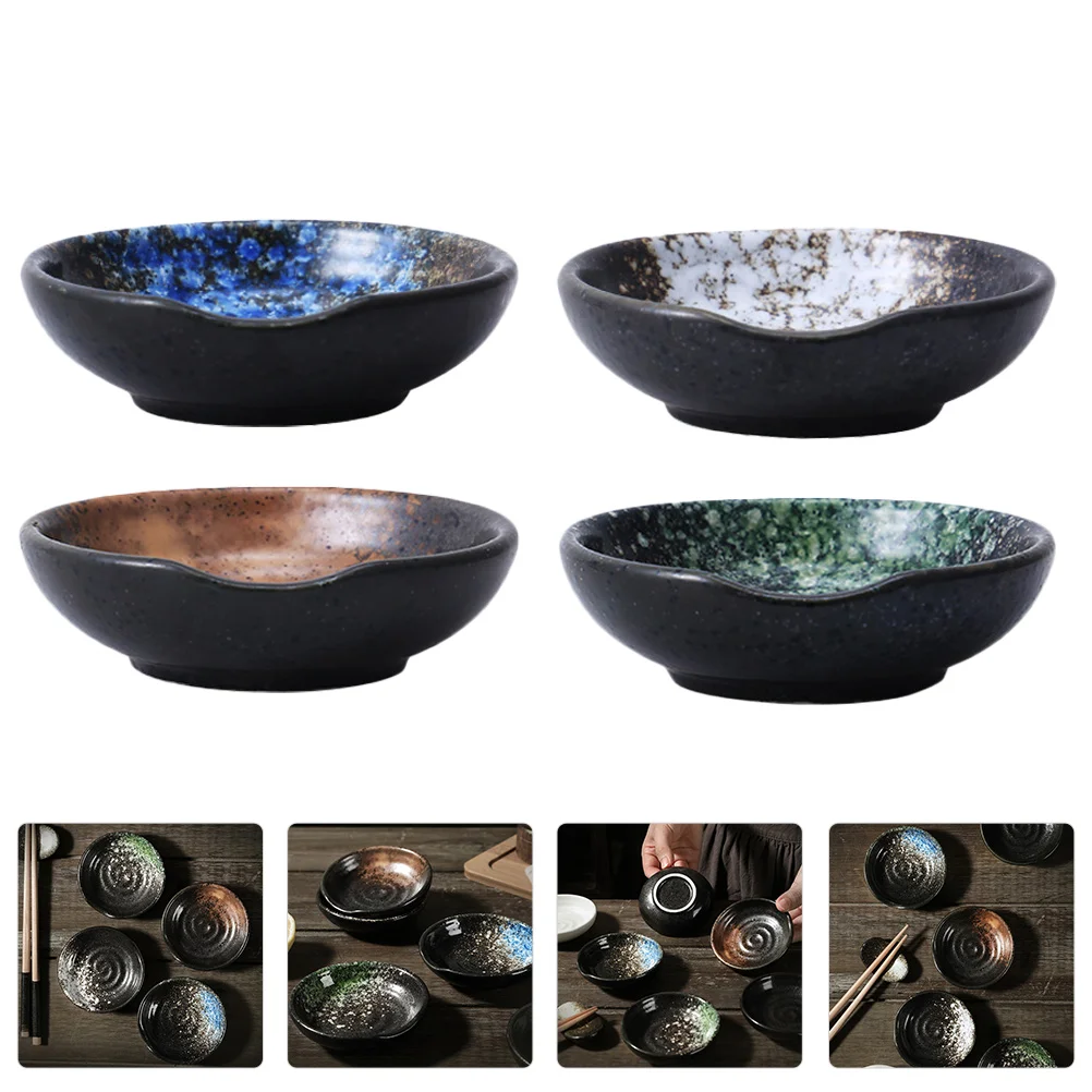 

Sauce Bowls Dipping Dish Dishes Bowl Cups Ceramic Mini Sushi Appetizer Soy Seasoning Plate Japanese Serving Dip Pinch Snack