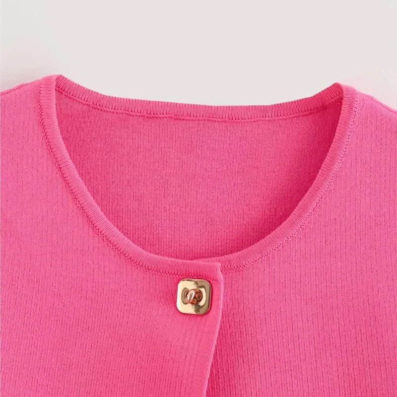 Женский трикотажный короткий топ летняя Свободная Повседневная Уличная Легкая