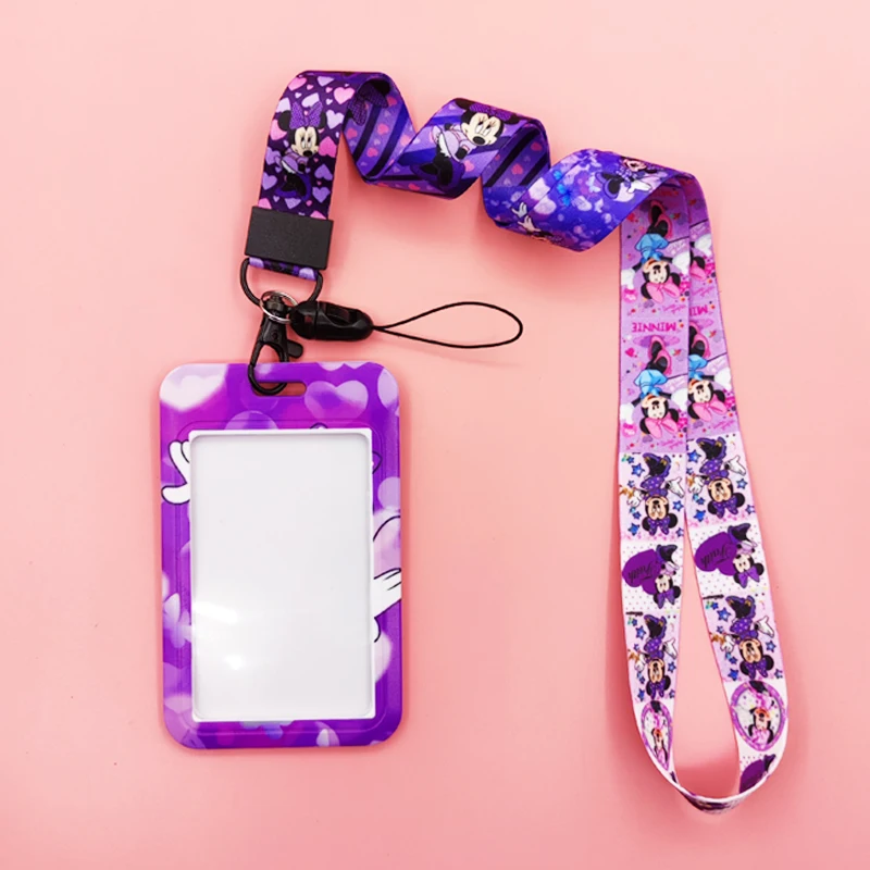 Держатель Для Бейджа С Микки Диснеем И Ремешком Кредитных Карт Унисекс На Шею