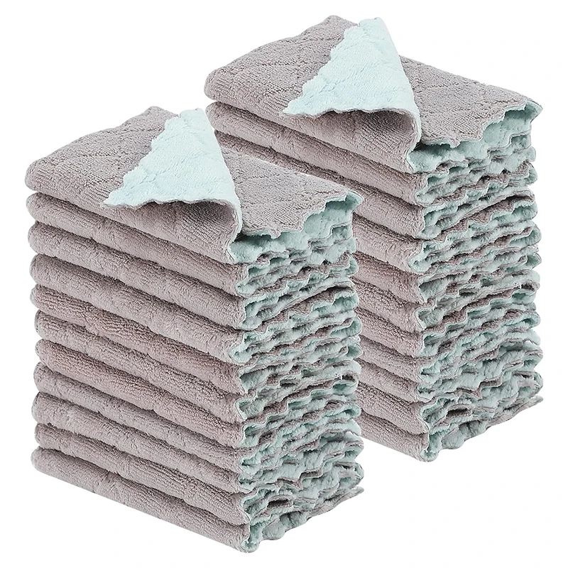 

5 шт., двустороннее полотенце из микрофибры