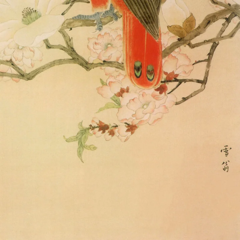 Современное искусство мастер Чэнь цзыо попугай китайская живопись гунби