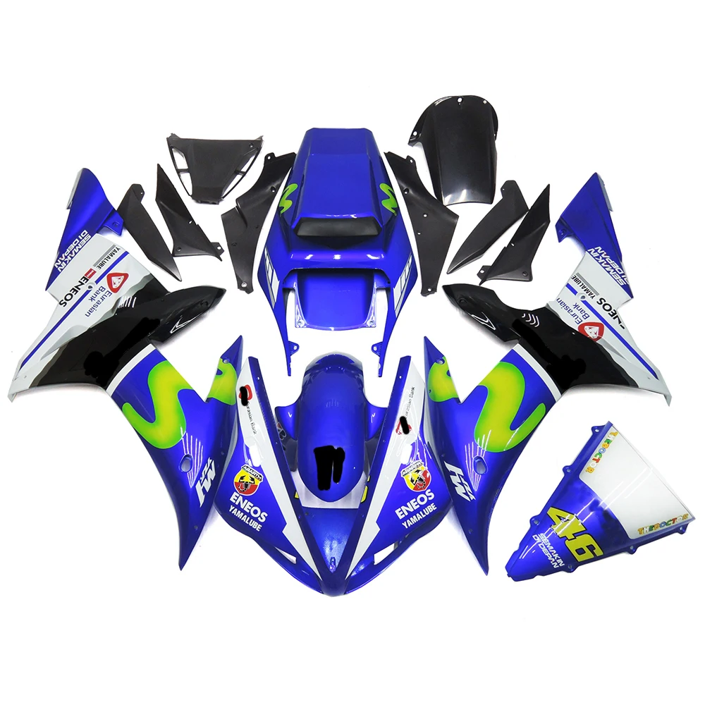 

Комплект обтекателей для мотоцикла из АБС-пластика для Yamaha YZFR1 YZF-R1 YZF R1 YZF1000 2002 2003 Крышка корпуса боди аксессуары