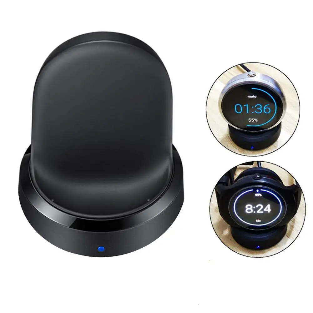 

Беспроводное зарядное устройство Smartwatch с зарядным кабелем, совместимое с M-o-t-o 360 2 1 T-i-c-watch 2