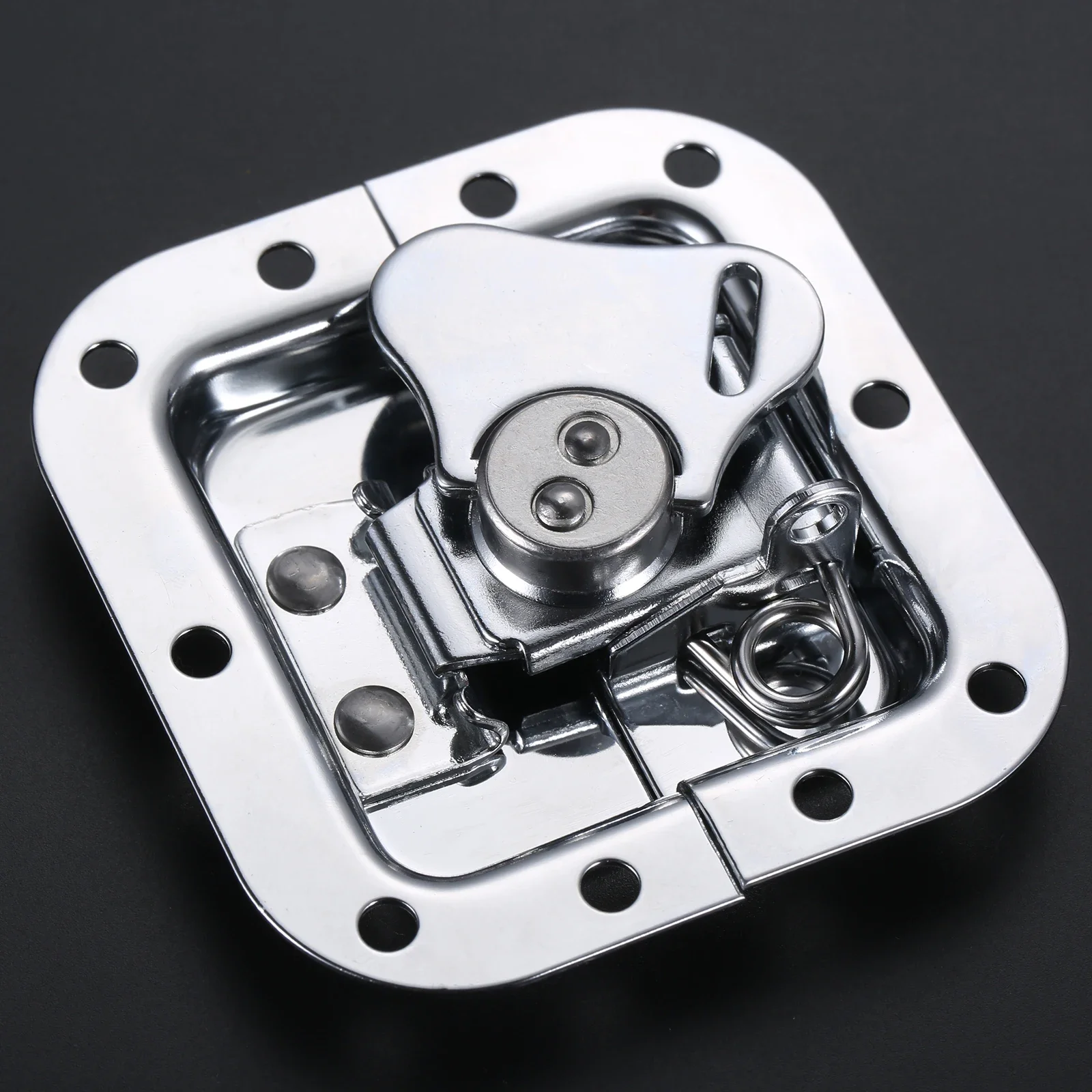 

Металлическая поворотная защелка-бабочка 82*77 мм серебристого цвета