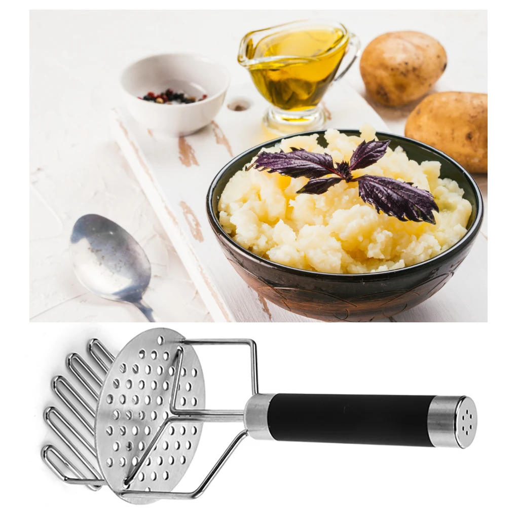

Potato Masher Dual-Layer Handheld Vegetable Presser Handle Vegetable Cutter Crusher Restaurant Kitchen Gadgets Tools