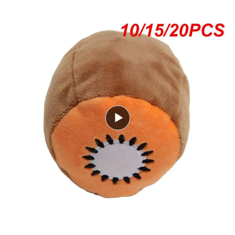 

10/15/20PCS Sounding Chew Toy Fruit New Plush Toy Cute Squeak Toy Pet Supplies For Cat Pets Pet Toy Puppy Dog Chew
