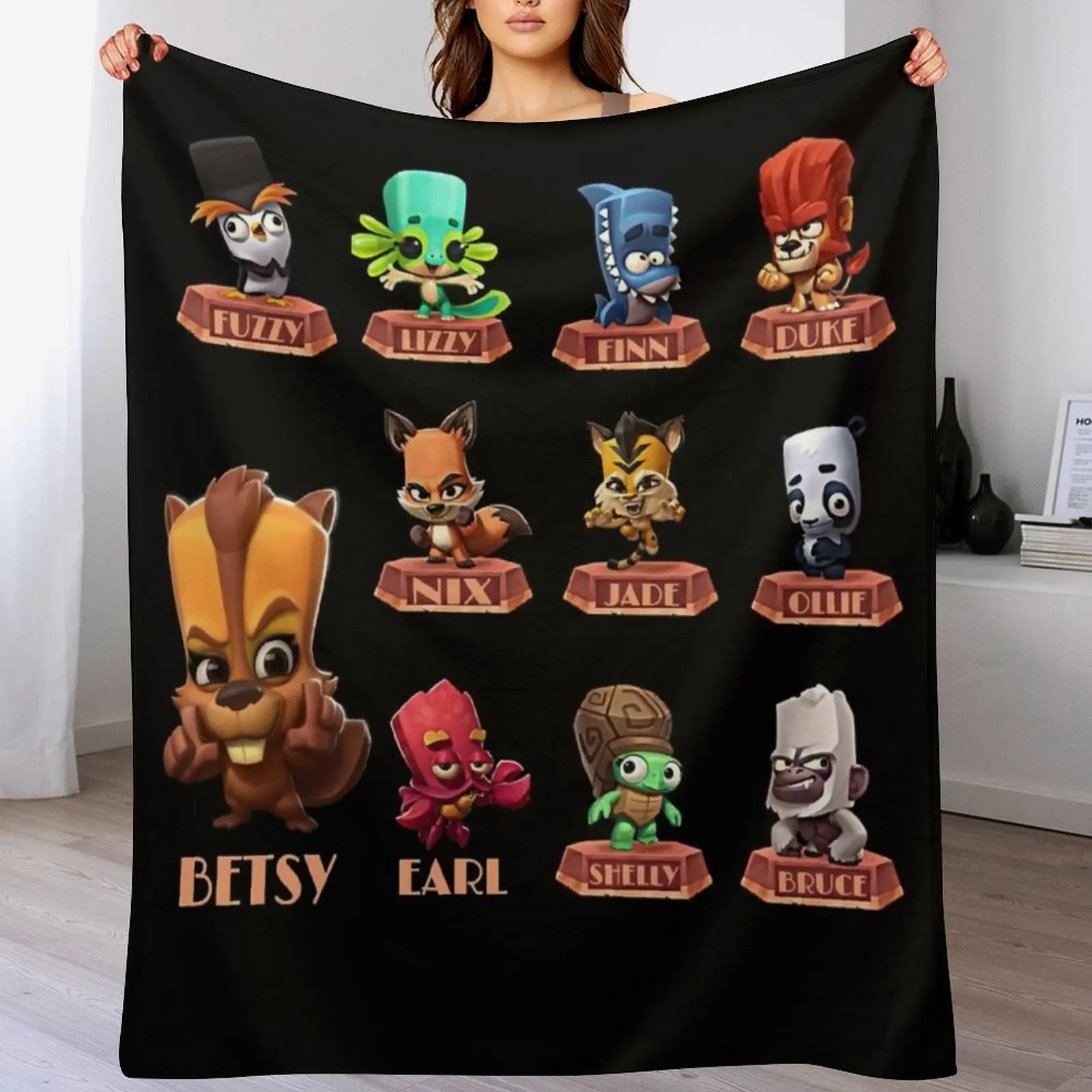 My Favorite Zooba Battle Arena Royale Fleece Blanket