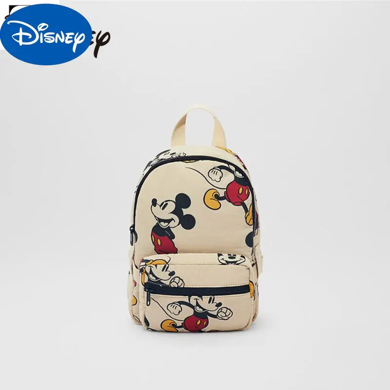 Disney Backpack New Mickey Backpack Detachable Schoolbag Cartoon Pattern Primary School Kindergarten Schoolbag