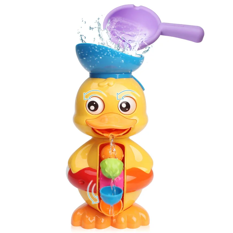 

Игрушки для ванны, утка для малышей, вращающийся водяной круг, глаза для ванной, сильный всасыватель для воды, забавная игрушка для ванны для малышей, мальчиков